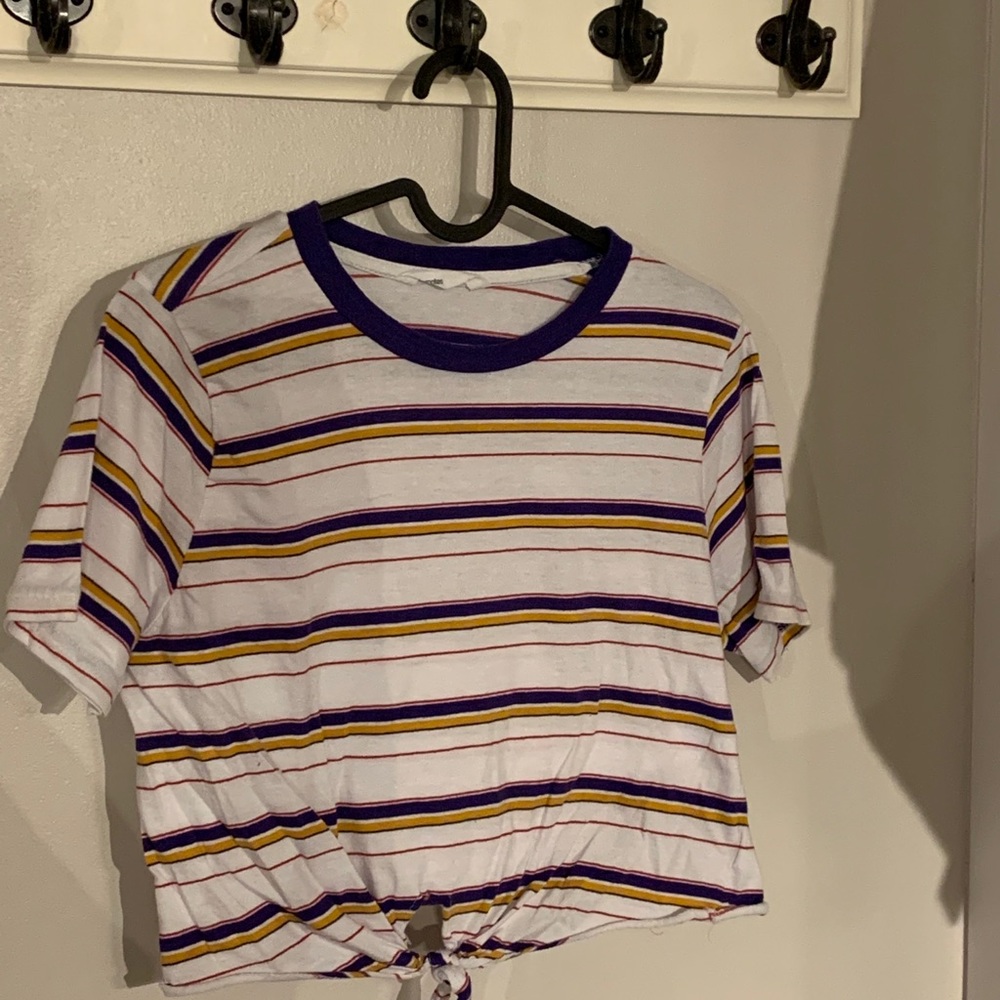 RAINBOW TIE CROP TOP